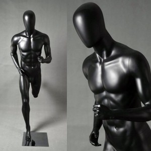 MANNEQUIN WITH SPORTY HEAD BLACK M7 TS