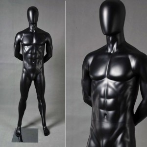 MANNEQUIN WITH SPORTY HEAD MEN'S BLACK M2 TS